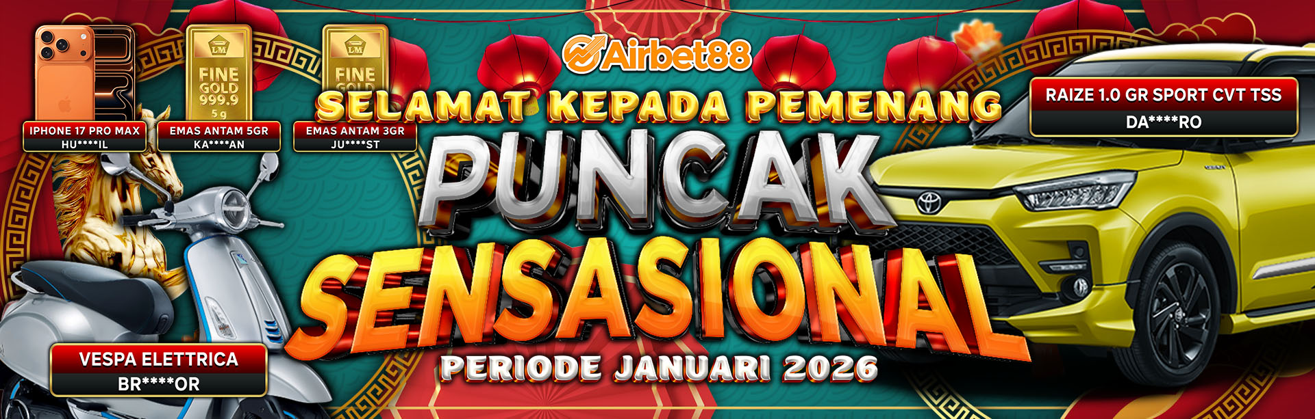 PEMENANG PUNCAK SENSASIONAL JANUARI 2026